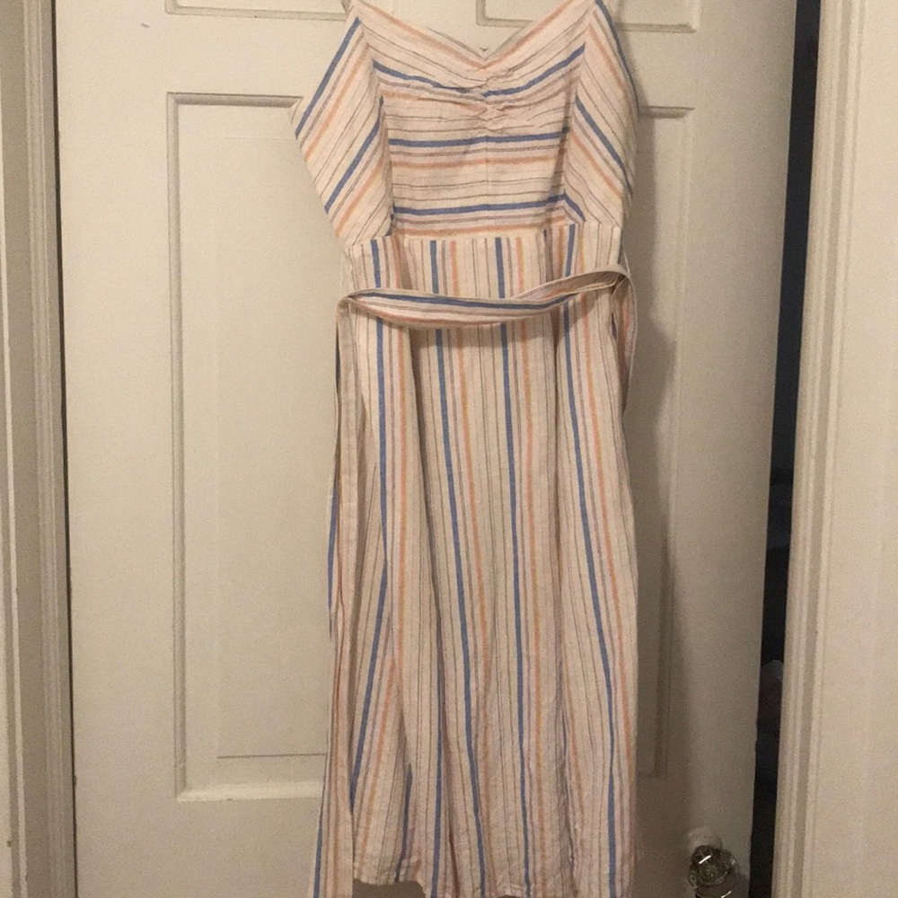Gap multi stripe fit and flair dress size 8 - Picture 2 of 5